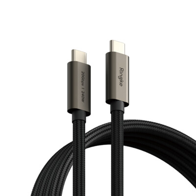 Ringke USB 3.2 Gen 2x2 Type-C Tangle Free High Quality Charging Cable