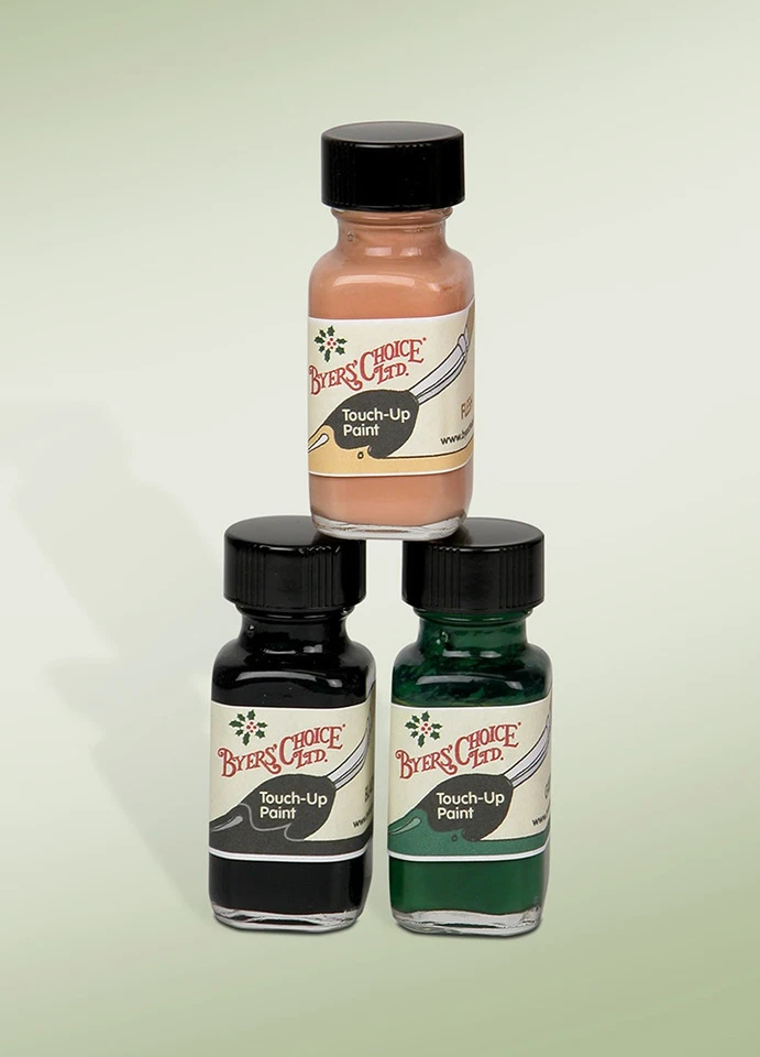 BYERS' CHOICE Authentic Byers Choice Caroler Touch Up Kit 3 Bottles of Paint Flesh-Green-Black