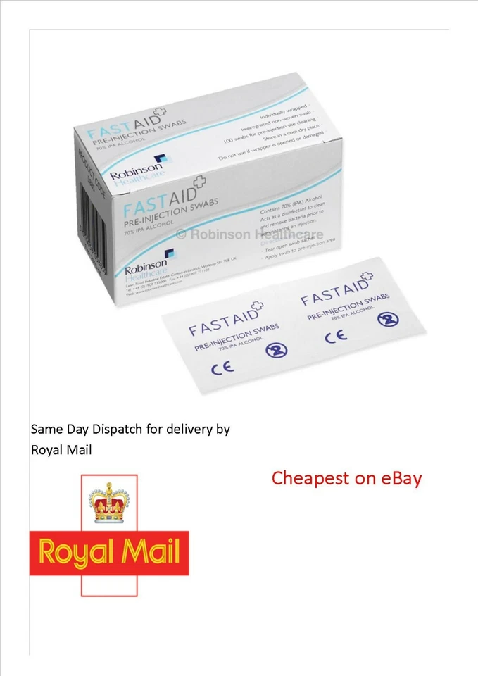 70% IPA Fast Aid Alcohol Wipes Pre-Injection Swabs TATTOO NAIL