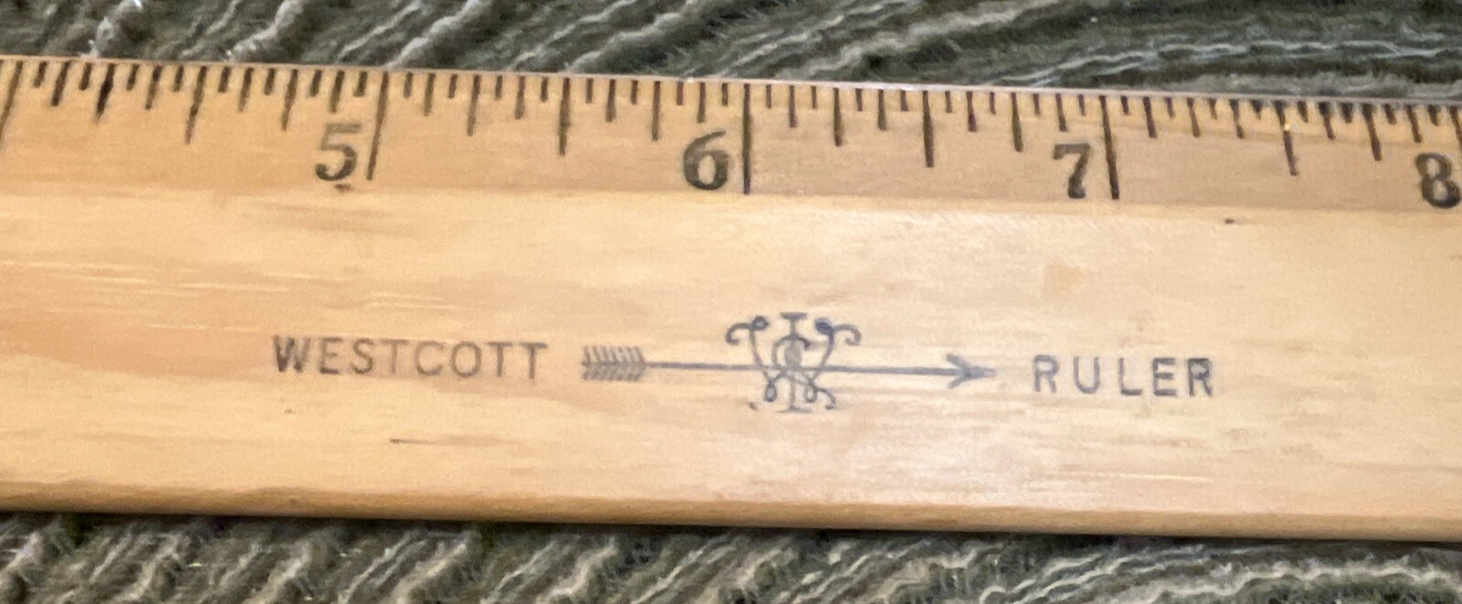 Westcott Ruler Guide Vintage 12” Wood Westcott Ruler with Double Metal Edges Made in USA | eBay