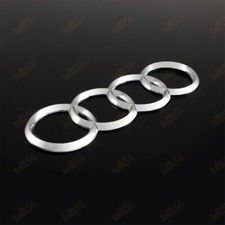 Chrome For Rings Back Rear Trunk A3 A4 S4 A5 S5 A6 S6 Sq7 Badge Emblem New