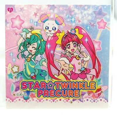 11 Star Selene Soel Flamingo Milky Star Twinkle PreCure Seal Karte 2,5 Zoll ×...