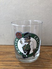 Boston Celtics NBA Drinking Glass original logo.