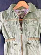 Girl's Oshkosh B'Gosh Green Zip Pocket Denim Jacket 6X