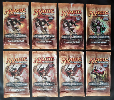 Magic The Gathering Set 8 leere Booster ZEITSPIRALE FR WIZARDS RARE 2006