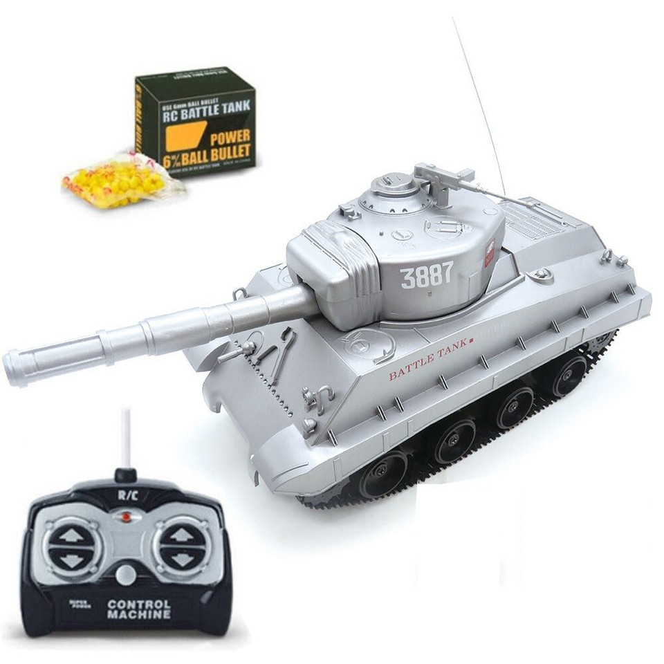 RC TANK RADIO REMOTE CONTROL BB TANK BB BULLETS SHOOTING 130 GREEN