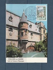 carte 1er jour congrès fédérations philatélique 51 Chalons sur Marne 1969