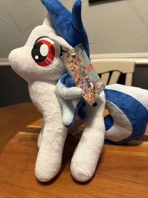 My Little Pony DJ Pon-3 Vinyl Scratch Plush White Blue Unicorn MLP Hasbro Tag