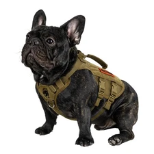Tactical Dog Harness for Small Dogs, No Pull Small Dog Vest Harness Breathabl...