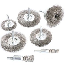 Stainless Steel Wire Wheel Brush & Crimped Cup Brush Kit for Drill,Fine Wire ...