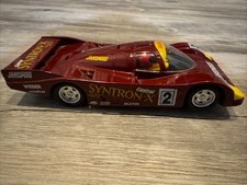 Vintage Scalextrix SCX Porsche 962C Racing 1/32 Slot Car Maroon #2 Old Stock