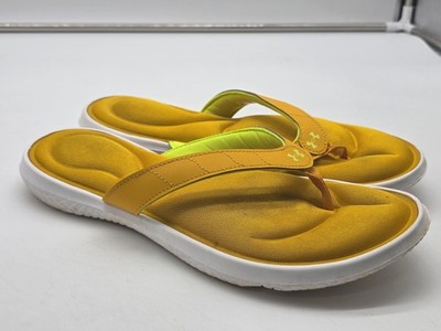 Under Armour Sandals Womens 11 Marbella VII Thong Flip Flop Comfort Damage Shoes