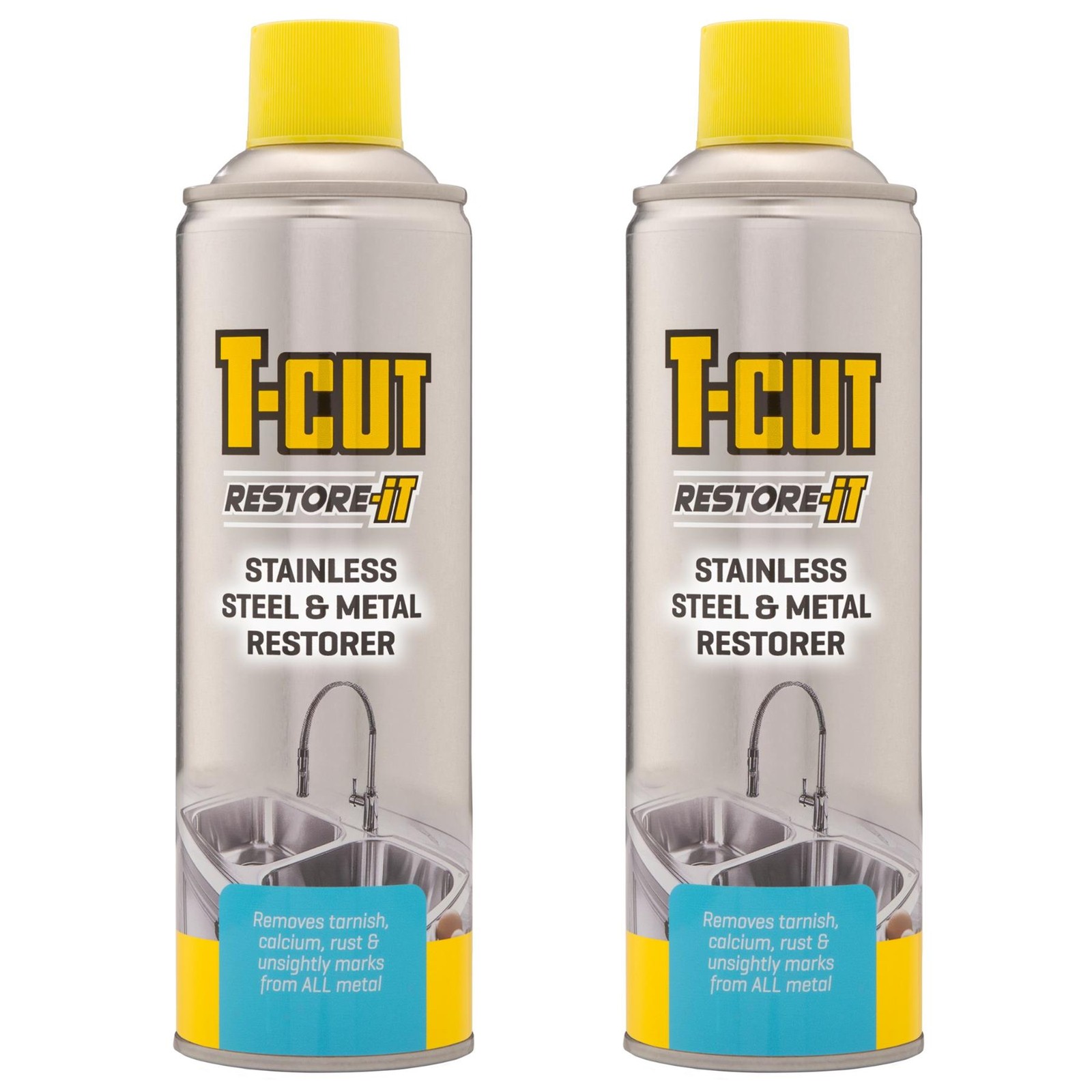 4x T-Cut Stainless Steel & Metal Restorer 500mL Heavy Duty Polish & Shine Spray - Image 7