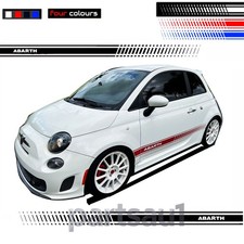 Sport Side Door For Fiat Abarth 500 Vinyl Car Decal Sticker Graphics Kit 2pcs