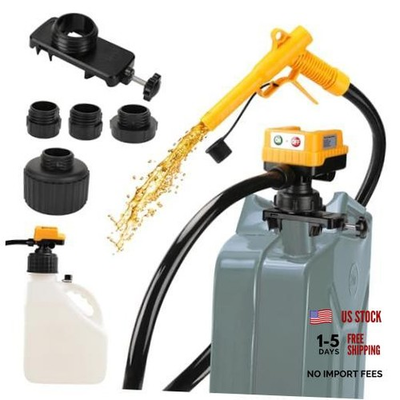 #ad #ad 4.5 GPM Cordless Fuel Transfer Pump with 51#x27;#x27; PVC hose Compatible with DeWalt $85.81