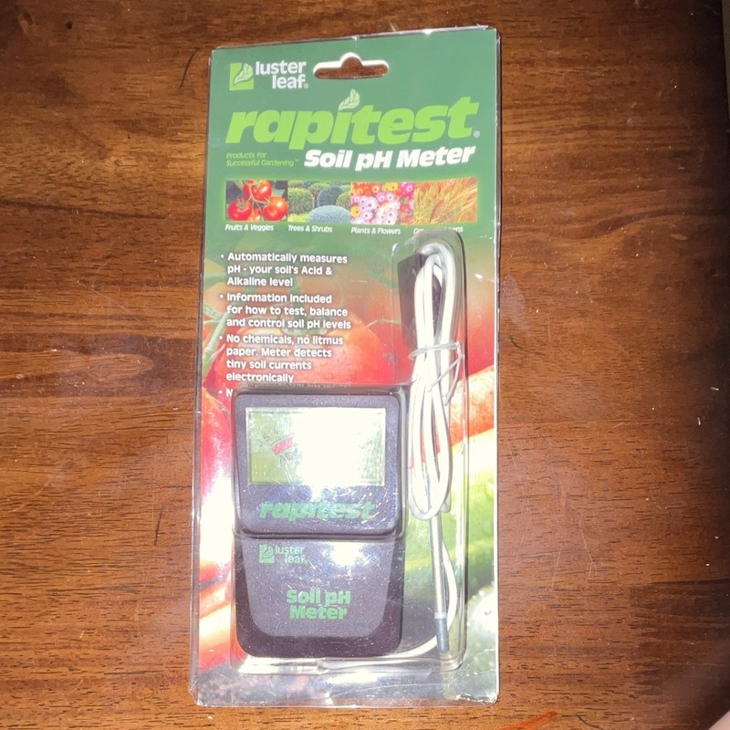 Luster Leaf Rapitest Soil pH Meter 1840 Analog Display Electric, Black
