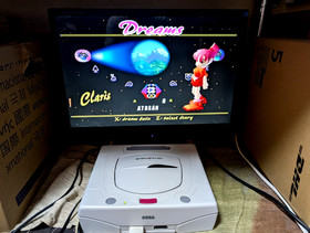 Sega Saturn White Console Enjoy 3 Shiro Disk Nights Box Manual