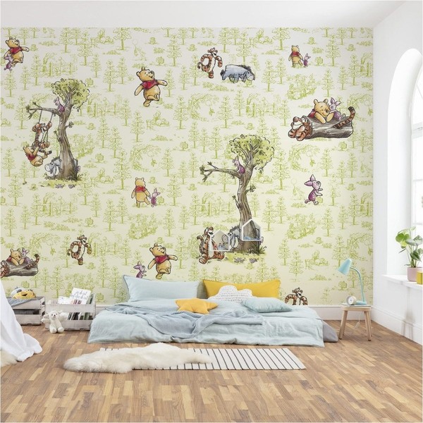Komar Vlies Fototapete 280 X 300 Cm Disney Winnie Puuh Friends Digitaldruck-image