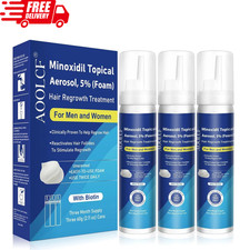 5 Topical Minoxidil Foam Minoxidil for Men and Women Infused with Biotin