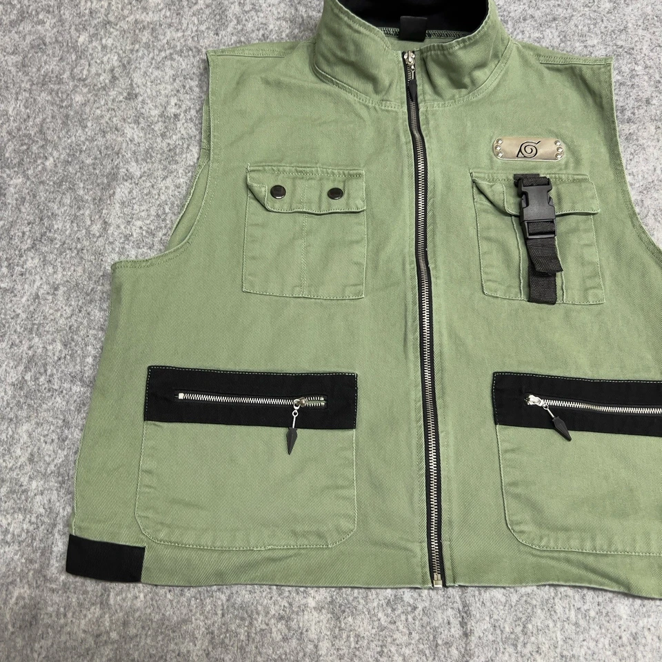 Chaleco Chaqueta Spencers Naruto Shippuden Kakashi Hatake Talla 1X Anime Juegos con disfraces De Colección Foto 3 de 4