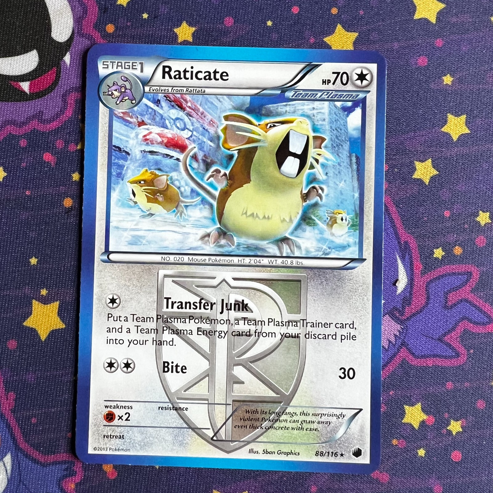 LP Raticate 88/116 Plasma Freeze Rare Nm