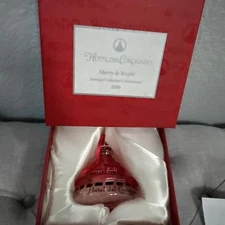 Rare Annual Hotel Del Coronado 2009 Glass Christmas Ornament Merry & Bright