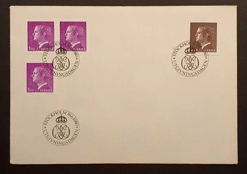 Sweden stamps 1980 King Carl XVI Gustaf New Definitives first day cover