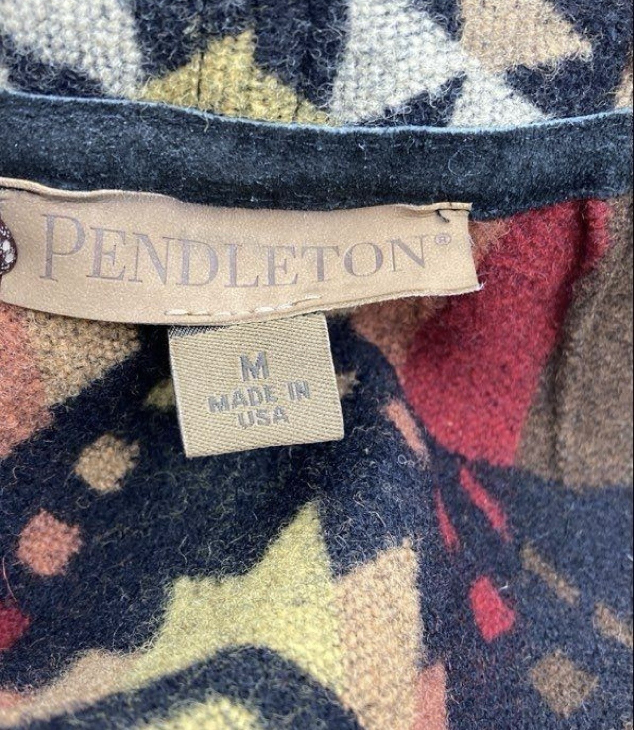 Pendleton Women’s Size Medium Virgin Wool With Le… - image 5