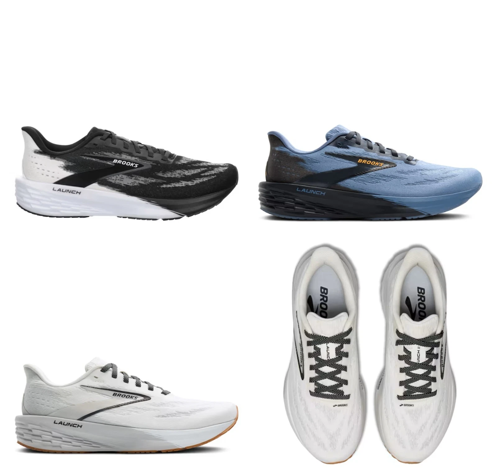BROOKS MENS LAUNCH 11 RUNNING TRAINING RETRO LOW SNEAKER LIGHTWEIGHT SHOE