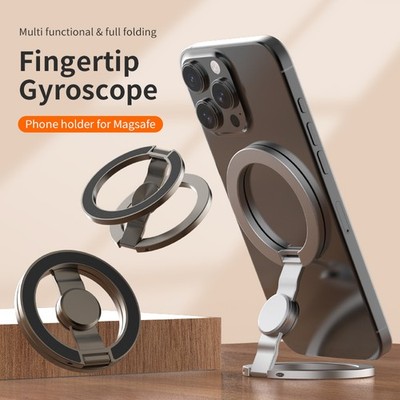 Faltbarer Doppelseitiger Handyhalter Ständer Magnet Fingergriff Tischhalterung