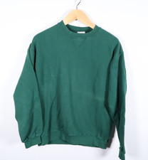 90s Bike Athletic Sweatshirt Men's Large Green Crewneck Color Faded VTG USA Made