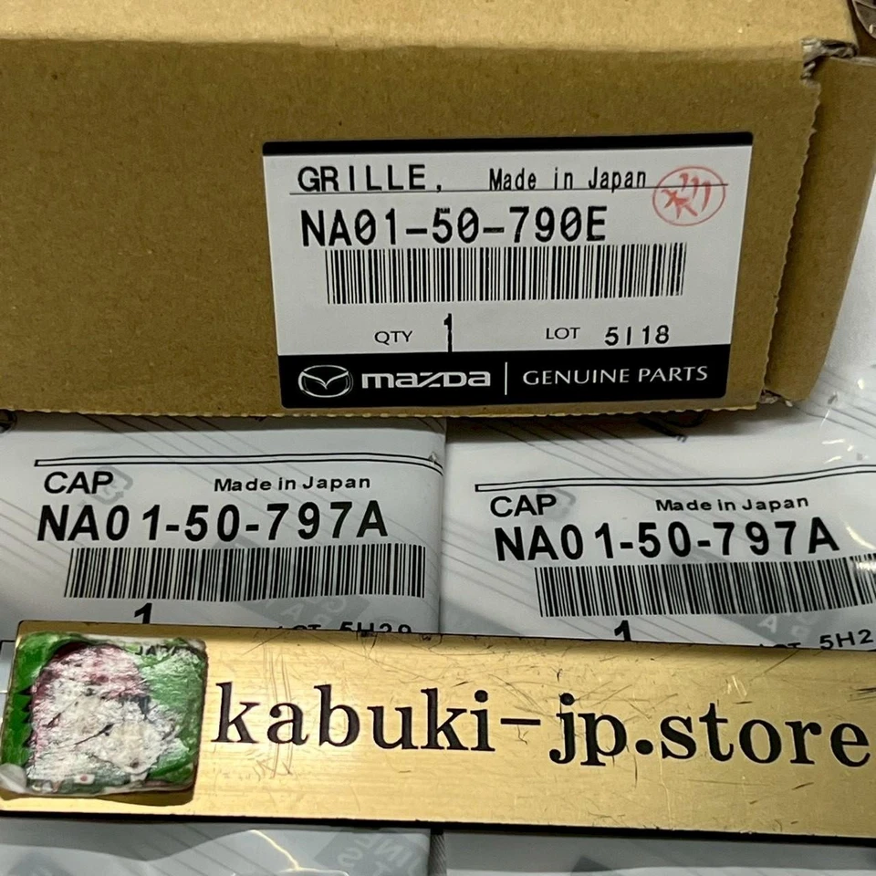 MAZDA Genuine NA01-50-797A (×2) CAP Set NA01-50-790E MX-5 MIATA COWL GRILLE OEM - Imagem 2 de 4
