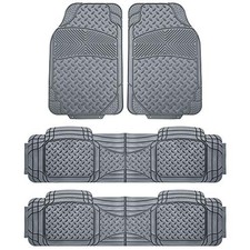 Automotive Floor Mats Climaproof for All Weather Protection 3 Row Set Gray