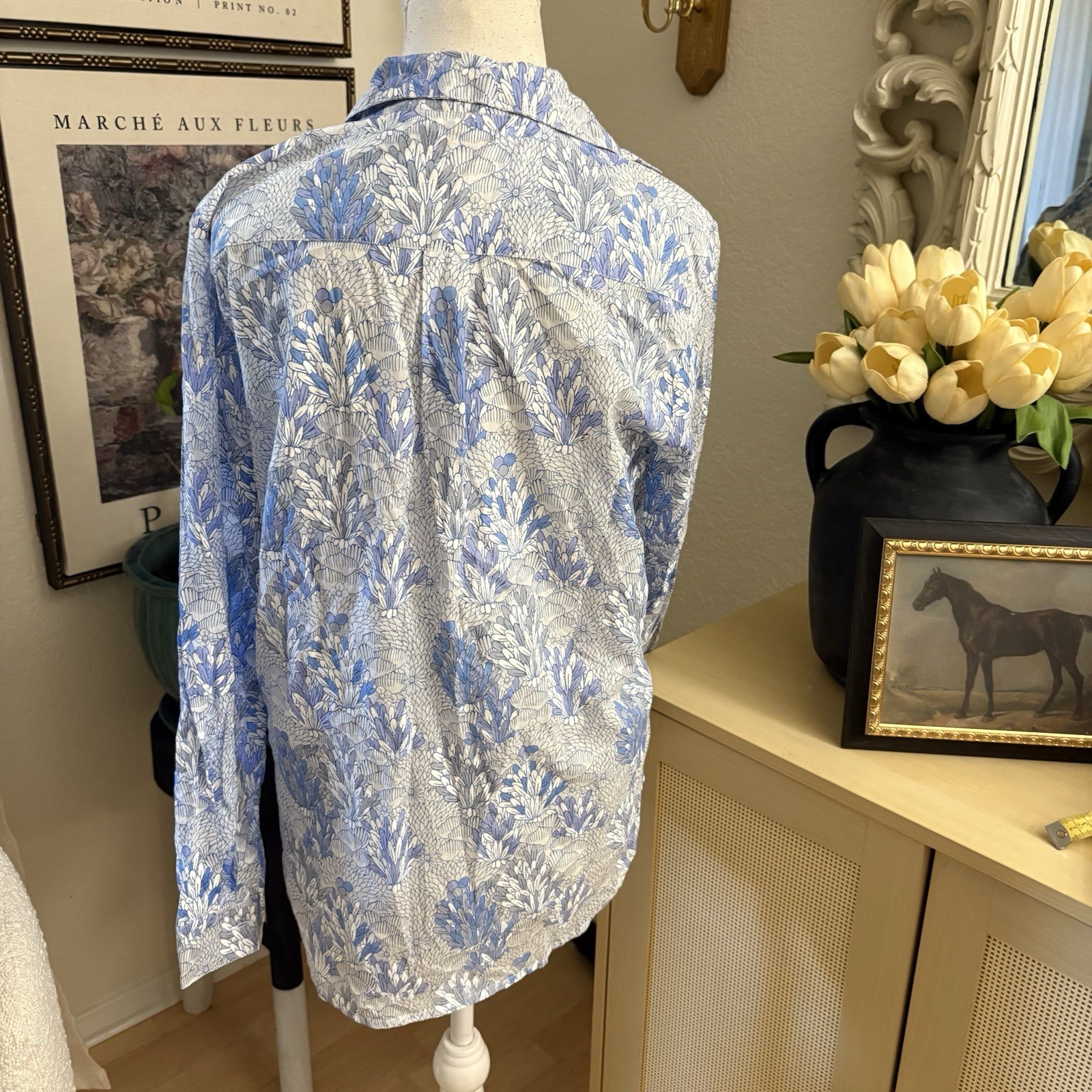 Roller Rabbit Guy Button Down Cotton Printed Shir… - image 4