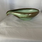 Vintage Frankoma Prairie Green 12” Flower Bowl #214 EUC