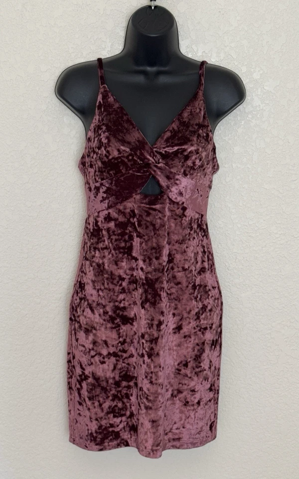 Vestido de Terciopelo Free People Rojo Come Together Recortado Mini Pequeño Vacaciones Nuevo sin Etiquetas Foto 3 de 4