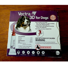 Vectra 3d Spot-on Treatment For Adult Dogs Over 95 Lbs 3 Doses Vectra 3d Spot-on Treatment For Adult Dogs Over 95 Lbs 3 Doses