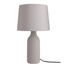 Grey Ceramic Table Lamp Habitat Rica E14 Bedside Light Modern