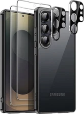 JETech 5 in 1 Case for Samsung Galaxy S25 Ultra 5G Ultra, Titanium Black 