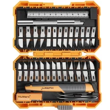 32-Piece Precision Hobby Knife Set - Exacto Knife Set For Modeling - Craft Kn...