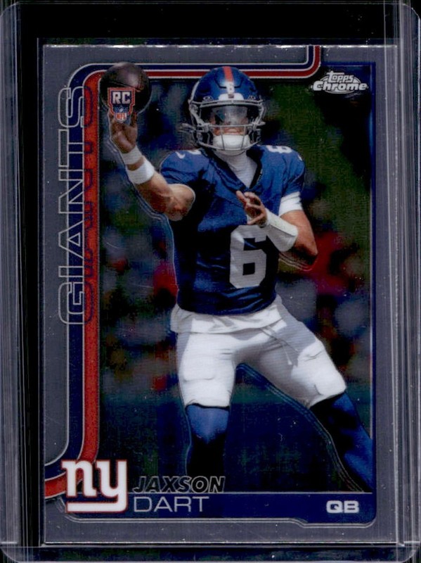 2025 Topps Chrome Jaxson Dart RC #306 Giants Rookie