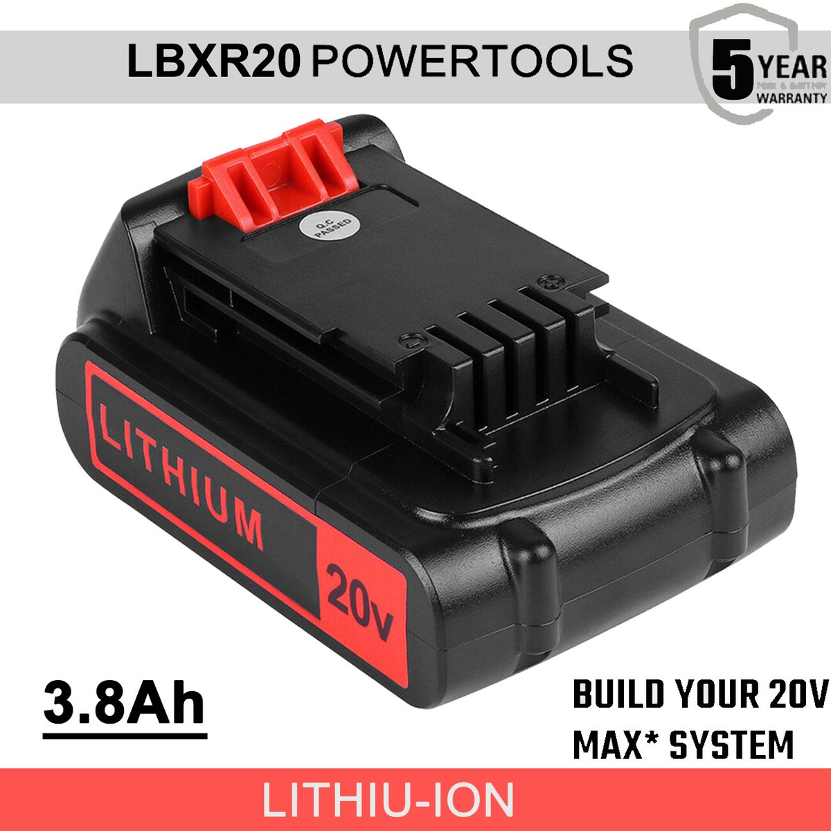BLACK+DECKERBL1518-XJ 18-Volt Li-Ion Battery Black /Orange