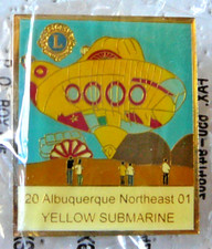 Lions Club Pins - THE YELLOW SUBMARINE at Albuquerque Northeast