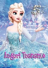 Cialda FROZEN Decorazione Torta Ostia o Zucchero 1d PERSONALIZZABILE
