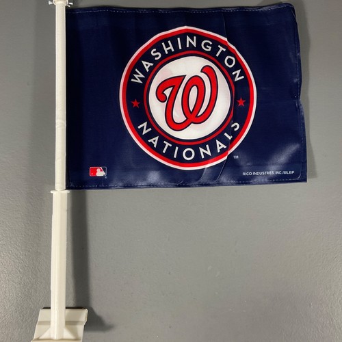 Washington Nationals Auto Car Window Flag 2 Sided MLB Baseball High Quality - Picture 13 of 24
