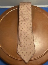 Arnie Men’s Brown 100% Silk Polka Dots Tie Necktie USA Made