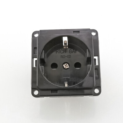 EU Wand Steckdose Netzteil Schuko Socket Inlet Buchse Sockel AC 250V 16A