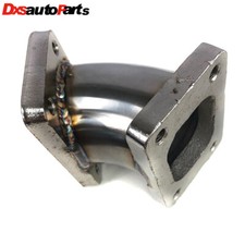 Stainless Steel 45 Degree Turbo Charger Flange Conversion Adapter T2 4-bolt New