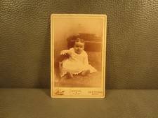 Victorian Antique Cabinet Card Photo of Baby Girl ......FREE SHIPPING