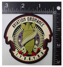 NAVY AVIATION ORDNANCE IYAOYAS PVC HOOK LOOP PATCH